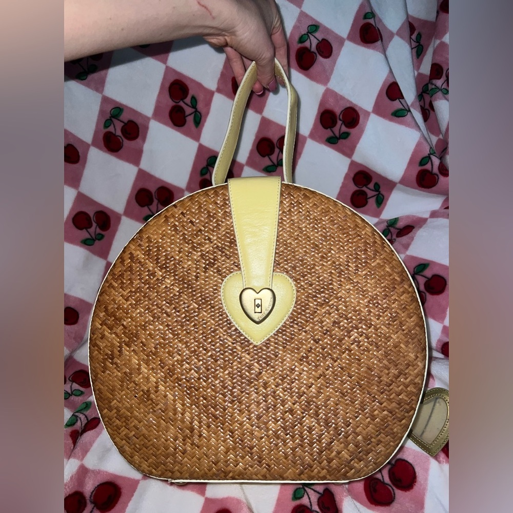 Juicy Couture Wicker Train Case Y2K Hatbox style Love P&G NWT VINTAGE 2004